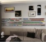 HO Scale Model Train Display Case Wall Rack with 6 Shelves Organizer Storage Cabinet Wall Mount (L3: 58.26inch) - Image 3
