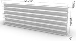 HO Scale Model Train Display Case Wall Rack with 6 Shelves Organizer Storage Cabinet Wall Mount (L3: 58.26inch) - Image 4