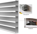 HO Scale Model Train Display Case Wall Rack with 6 Shelves Organizer Storage Cabinet Wall Mount (L3: 58.26inch) - Image 7