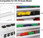 HO Scale Model Train Display Case Wall Rack with 6 Shelves Organizer Storage Cabinet Wall Mount (L3: 58.26inch) - Image 8