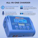 B6AC 80W Lipo Battery Balance Charger 6A Discharger, RC Hobby LiPo/Li-ion/Life NiMH/NiCd Digital Battery Balance Charger with AC Power Supply - Image 7