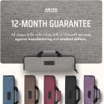 Asaya Chef Knife Roll Bag - 12-Pocket Chefs Case for Kitchen Knives and Utensils, Lightweight Stain-Resistant Waxed Nylon Chef Knife Bag - Knives Not Included (Grey) - Image 7