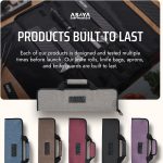 Asaya Chef Knife Roll Bag - 12-Pocket Chefs Case for Kitchen Knives and Utensils, Lightweight Stain-Resistant Waxed Nylon Chef Knife Bag - Knives Not Included (Grey) - Image 8