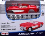 Maisto 1:24 Scale Assembly Line 1957 Chevrolet Corvette Diecast Model Kit - Image 4