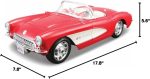Maisto 1:24 Scale Assembly Line 1957 Chevrolet Corvette Diecast Model Kit - Image 11
