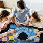Puzzle Mat Roll Up for 1500 Pieces, Felt Puzzle Board Alternative Gift Set with 4 Sorting Trays and Inflatable Tube, Premium Puzzle Saver Mat for Storage, Portable Puzzle Rolling Mat - Image 7