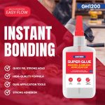 (2-in-1) Super Glue with Brush Applicator & Nozzle, Mess Free Superglue Brush, Instant Never Dries, 3000 CPS Ca Glue, No Stain Clear Glue, Super Glue for Plastic, Rubber & More - Image 9