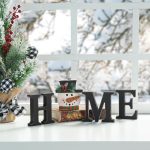 Glitzhome Interchangeable Home Sign with 10 Seasonal Icons Wooden Sign Table Top Shelf Decor for Holiday Farmhouse Door Welcome DIY Decor - Image 4
