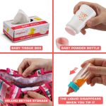 14 Pack Baby Doll Feeding and Caring Set with Diaper Bag | Doll Diapers, Magic Bottle, Changing Mat for Girl Toddler Kid, Pretend Play Set for Birthday Gift Christmas - Image 4