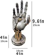 Cyberpenk Silverhand Mechanical Hand, Gaming Controller Holder Stand Punk Style Steampunk Modern Home Decor Gaming Room Decor Resin Art Gift - Image 3