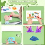 Silicone Art Mat for Crafts with Raised Sides to Stay Tidy, 24" x 16" | Waterproof, Non-Slip, Non-Stick, Paint Craft Mats for Clay, Resin, Slime, Jewelry-Making & Crafts Creation, Green - Image 3