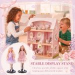 100 Pcs Acrylic Doll Stand Display Holder Ideal Support for Dolls Action Figure Stand with Adjustable Waist Clip for 9, 10, 11 Inch Tall (Black) - Image 5