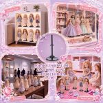 100 Pcs Acrylic Doll Stand Display Holder Ideal Support for Dolls Action Figure Stand with Adjustable Waist Clip for 9, 10, 11 Inch Tall (Black) - Image 6