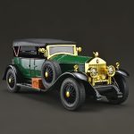 RZAPE 1/24 Diecast Cars, Phantom Generation Vintage Model Toy Car (Green - Image 8