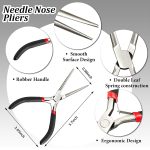 honoson 10 Pcs Metal Earth Tool Kit Pliers Bending Tools for 3D Metal Model | Flat Nose, Needle Nose & Nozzle Pliers, Tab Edge Cylinder Cone Bending, Fits Metal Jigsaw Puzzle Assembly - Image 4