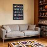 VERANI 35 Graded Sports Baseball Card Display Case Wall Mount Black | Lockable Trading Card Wall Cabinet,98% UV Block Acrylic Panel,Premium Wood Frame,Vertical Wall Mount Only - Image 5