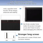 VERANI 35 Graded Sports Baseball Card Display Case Wall Mount Black | Lockable Trading Card Wall Cabinet,98% UV Block Acrylic Panel,Premium Wood Frame,Vertical Wall Mount Only - Image 8