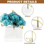 4Pcs Acrylic Easel Display Stand with Adjustable Metal Arms, Crystal Geode Stand for Gemstones Fossils Minerals (2.4 × 2.4 × 3.5 Inch) - Image 6