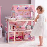 ROBUD Wooden Dollhouse, Doll House Playset with 24-pcs Exquisite Accessories, Working Elevator, Gift for Ages 3+ - Image 3