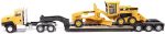 Diecast Masters | 1:87 Scale Cat CT660 Day Cab Tractor with Lowboy Trailer and Cat 163H Motor Grader | Model 84414 - Image 6