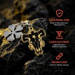 Black Clover Anime Keychains with Five-Leaf Clover & Black Bulls Charms, Premium Anime Merch & Gifts - Image 4