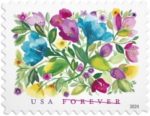 Celebration Blooms 2024 (5 Sheets of 20) Weddings First-Class Mail Forever Postage Stamps - Image 8