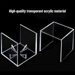Baseball Display Case, 4-Pack Clear Acrylic Cube Holder | Dustproof Clear Acrylic, Built-In Stand. 3.15" Square Fits Official Balls to Display Team Memorabilia and Collectibles Bulk. - Image 7
