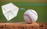 Baseball Display Case, 4-Pack Clear Acrylic Cube Holder | Dustproof Clear Acrylic, Built-In Stand. 3.15" Square Fits Official Balls to Display Team Memorabilia and Collectibles Bulk. - Image 9