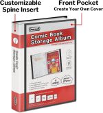 Dunwell Comic Book Storage Album, 6 Sleeves, Acid-Free Binder | 6 Super Heavyweight Sleeves, Fits Current & Silver Age Comics, Clear View Cover & Spine - Image 5