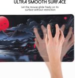 Bloss Japanese Mouse Pad Gaming, Anime Large Mousepad with Stitched Edge | Non-Slip, Smooth Mouse Tracking, Personalized Art, Gaming / Work / Home, 0.12 Inch Thick, Dark Style - Image 5