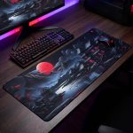 Bloss Japanese Mouse Pad Gaming, Anime Large Mousepad with Stitched Edge | Non-Slip, Smooth Mouse Tracking, Personalized Art, Gaming / Work / Home, 0.12 Inch Thick, Dark Style - Image 8