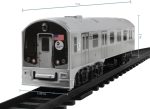 New York MTA New York City 3 Pc. Battery Operated Train Set with Track ,39" X 25",Silver - Image 9