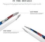 2-Pack Slant & Mini Pointed Tweezers Set for Eyebrows & Facial Hair | with Travel Case, High Precision, Pulls Hair from the Root, Pain-Free Plucking, for Women Men, Gentle on Skin - Image 6