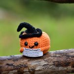 Crochet Pumpkin Fall Decor, Handmade Thanksgiving with Inspirational Card, Amigurumi Knitting Gifts for Friends, Coworker, Student, Teacher, Family - Image 7