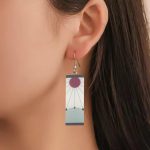 Tanjiro Earrings Hanafuda Tanjiro Cosplay Earrings Anime Jewelry Accessories - Image 3