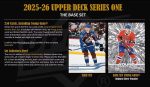 2025 2026 Upper Deck Series One Hockey Unopened Blaster Box of Packs with a Young Guns Rookie Card, an OPC Glossy Card, an Encore Insert and Green Dazzler Card Plus - Image 5