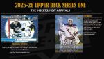 2025 2026 Upper Deck Series One Hockey Unopened Blaster Box of Packs with a Young Guns Rookie Card, an OPC Glossy Card, an Encore Insert and Green Dazzler Card Plus - Image 8