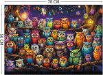 Owl Family Puzzles for Adults 1000 Pieces, Puzzles with Letters on Back, Impossible Hard Difficult Challenging, Precise Interlocking Pieces, Home Wall Decoration & Ideal Gift - Image 3