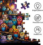 Owl Family Puzzles for Adults 1000 Pieces, Puzzles with Letters on Back, Impossible Hard Difficult Challenging, Precise Interlocking Pieces, Home Wall Decoration & Ideal Gift - Image 7