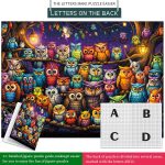 Owl Family Puzzles for Adults 1000 Pieces, Puzzles with Letters on Back, Impossible Hard Difficult Challenging, Precise Interlocking Pieces, Home Wall Decoration & Ideal Gift - Image 8