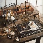 Owlgift Vintage Style Metal Libra Jewelry Display Tray Cosmetic Organizer Storage, Bronze - Image 5