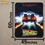 Back to the Future Blanket | Back to the Future Movie Fleece Throw Blankets | Delorean Collectibles & Memorabilia | BTTF Gift Outatime License Blankets | 45" X 60" | Officially Licensed - Image 3