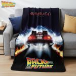 Back to the Future Blanket | Back to the Future Movie Fleece Throw Blankets | Delorean Collectibles & Memorabilia | BTTF Gift Outatime License Blankets | 45" X 60" | Officially Licensed - Image 7