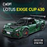 CaDA Master C61511W Lotus Exige Cup 430 1:8 Static Building Block Supercar 3730 Pieces 53.8cm Collectible Display Model for Adults 14+ - Image 3