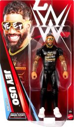 Mattel WWE Jey USO Play & Display Action Figure | Main Event Series #166, 6-inch Collectible Superstar with 14 Articulation Points & Life-Like Look ​ - Image 3