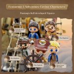 PANTASY Steampunk Airship Building Set for Adults | Dual-Layer Zeppelin with Gear-Driven Mechanism, Retro Sci-Fi Collectible Display & Gift for Steampunk Fans - Image 5
