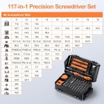 JOREST 117 in 1 Precision Screwdriver Set, Mini Tool Kit with Torx Phillips | Magnetic Repair Kit for Computer, Macbook, Laptop, PC, RC, PS5, iphone, Electronics, XBOX, Glasses - Image 3