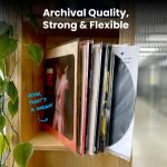 EVEO 100 Vinyl Record Sleeves Outer – Crystal Clear Outer Vinyl Sleeves LP Album Covers 12.75"x12.75" | Perfect Fit Protective 3 Mil Protection for Single & Double LPs - Archival Quality - Image 6