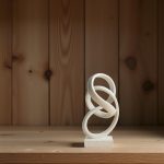 10" Modern Abstract Ribbon Decorative Sculpture, Knot Sculptures,Home Decor,Coffee Table Statues,Dining Living Room Desk Decor（White） - Image 7