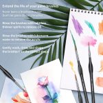 10Pcs Micro Paint Brushes Set with Triangular Handles - For Acrylic, Watercolor, Crafts, Models - Image 6